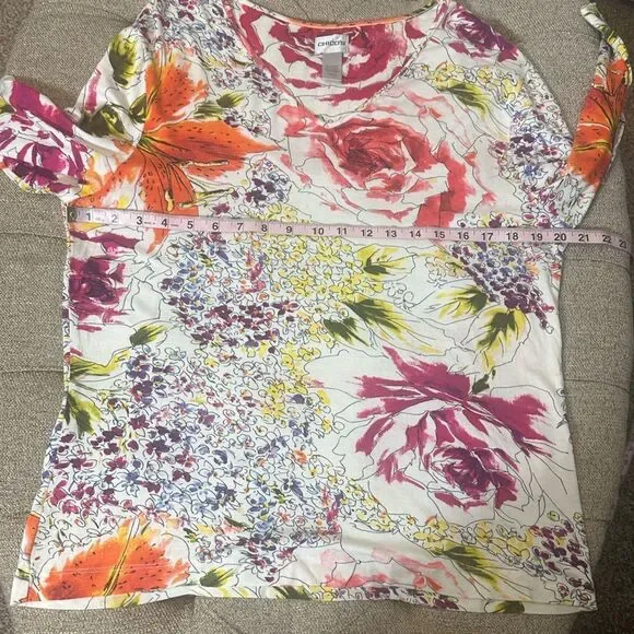 Vintage Chico’s Floral Top - Picture 14 of 16